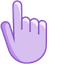 Thistle Purple pointer cursor