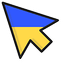 United Kingdom Flag Ukraine default cursor