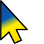 Ukrainian Flag default cursor