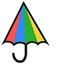 Rainbow Umbrella pointer cursor
