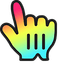 Rainbow Spectrum pointer cursor