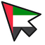 United Arab Emirates Flag default cursor