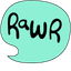 Rawr Dinosaur pointer cursor