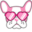 Heart Dog pointer cursor
