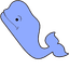 Oceanic Whale pointer cursor