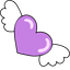 Purple Heart Cat default cursor