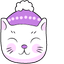 Purple Heart Cat pointer cursor