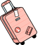 Soft Pink Suitcase default cursor