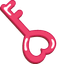 Valentine Hearts Keys default cursor