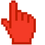 Vermilion pointer cursor