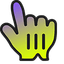Garden Gradient pointer cursor