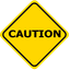 Warning Caution pointer cursor