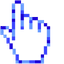 Minimal Blue Delight pointer cursor