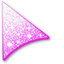 White Pink Glitter default cursor