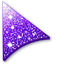 White Purple Glitter default cursor