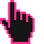 Pixel Delight Neon pointer cursor