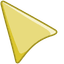Warm Yellow default cursor