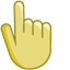 Warm Yellow pointer cursor