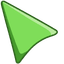 Yellow Green default cursor
