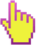 Yellow Hummingbird pointer cursor