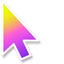 Yellow Purple Mix default cursor