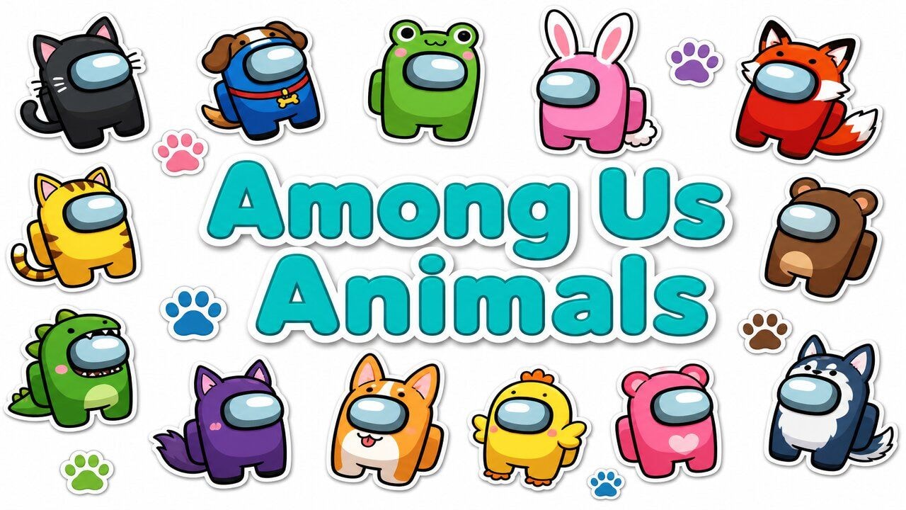 Among Us Animals custom cursor collection preview
