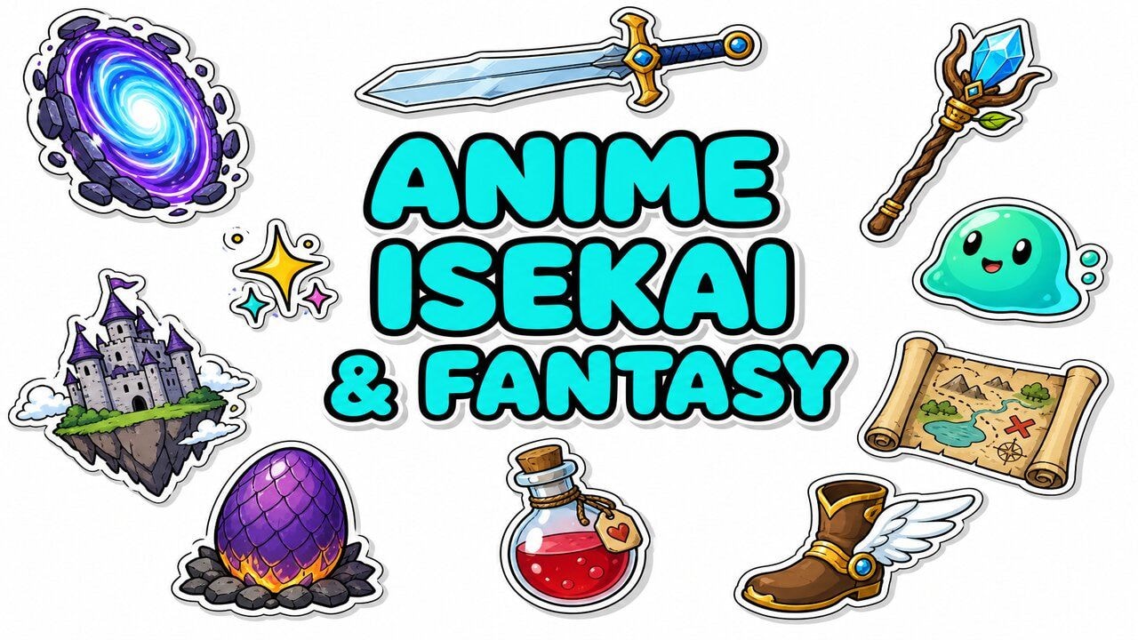 Anime Isekai & Fantasy custom cursor collection preview