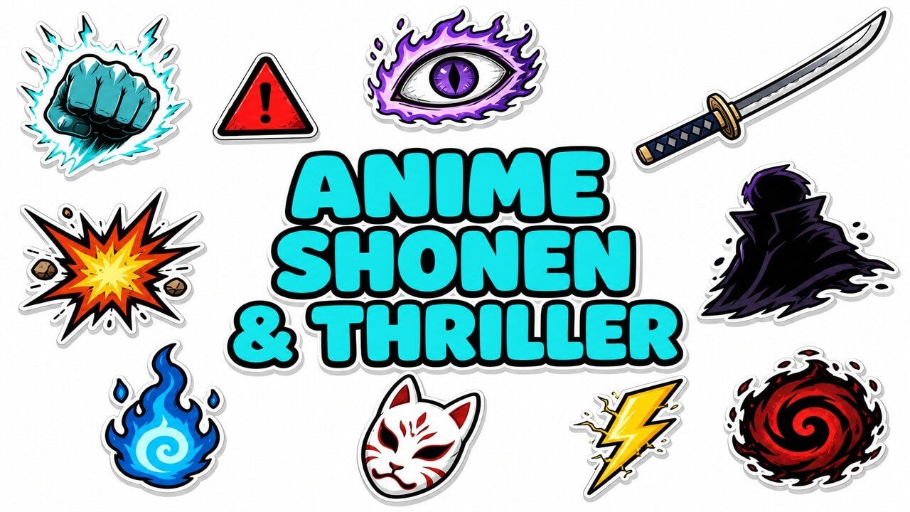 Anime Shonen & Thriller custom cursor collection preview