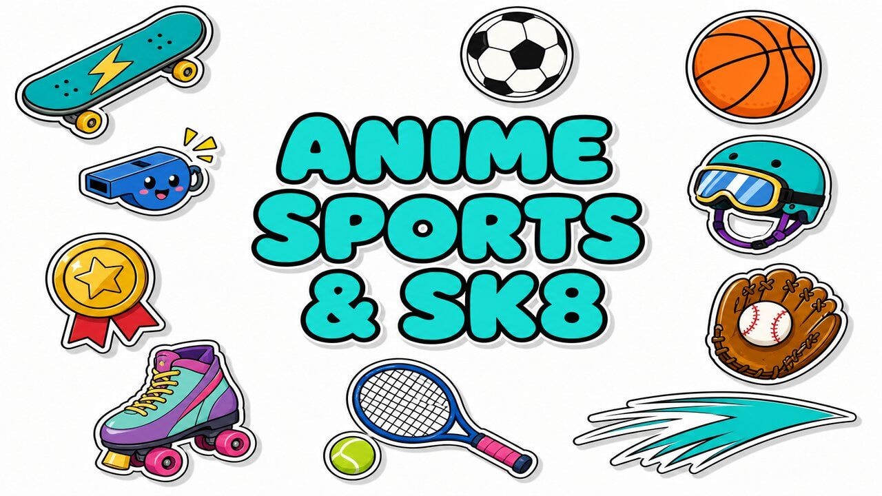 Anime Sports & SK8 custom cursor collection preview