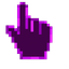 Arcane Magenta Pixel Cursor pointer cursor