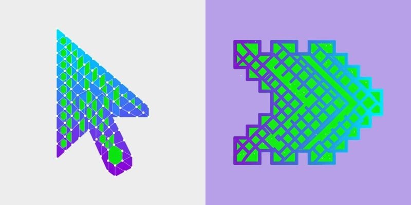 Aurora Diamond Grid Cursor