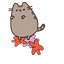 Autumn Leaf Pusheen Cursor default cursor