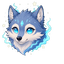 Azure Wolf Spirit Blade pointer cursor