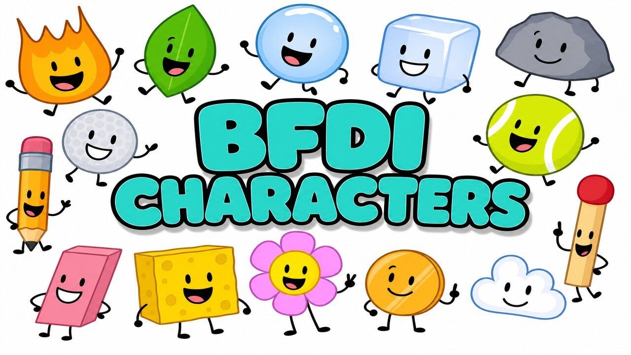 BFDI Characters custom cursor collection preview