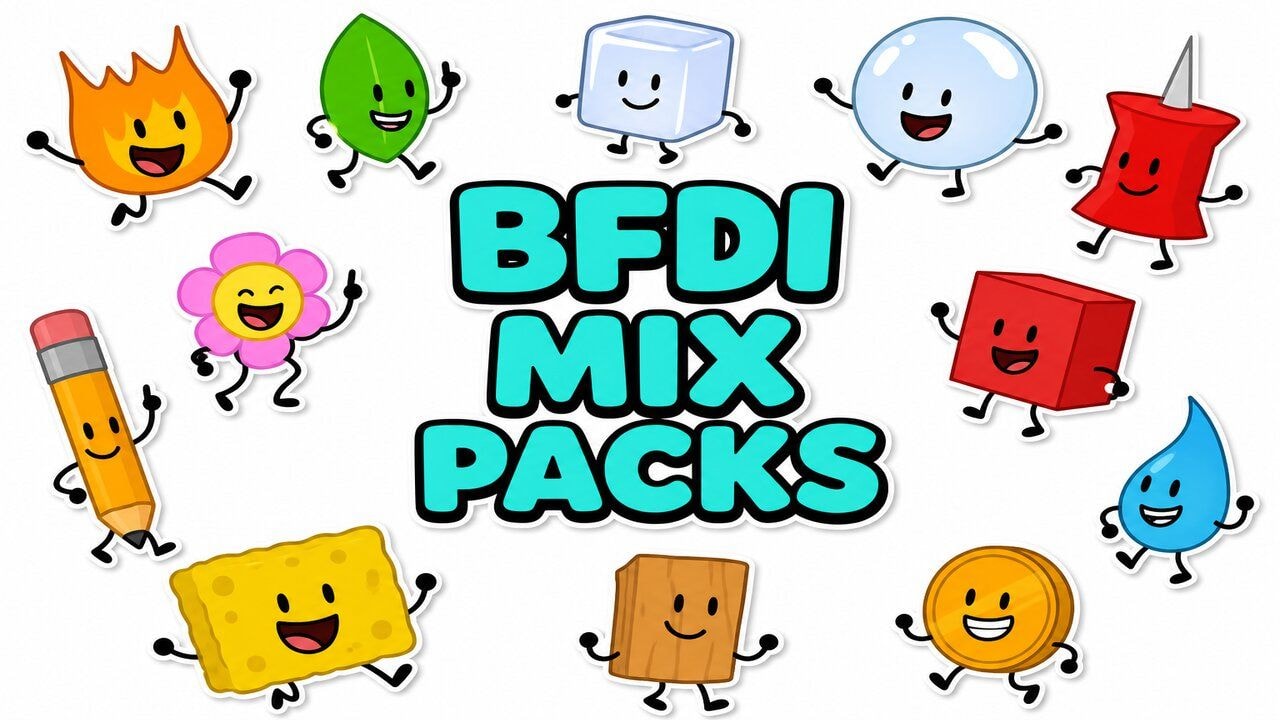 BFDI Mix Packs custom cursor collection preview