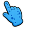 Blue Goobler Cursor pointer cursor