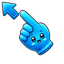 Blue Modern pointer cursor