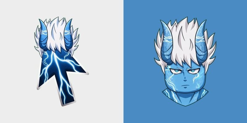 Blue Oni Frost Cursor