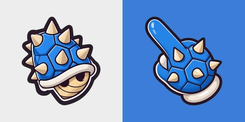 Blue Spiny Shell Cursor