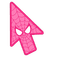 Bright Bubblegum Pink Web Cursor default cursor