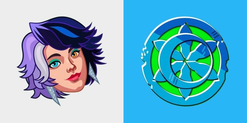 Bright Dual Gaze Moon Cursor cursor preview