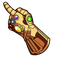 Bright Gold Gem Point default cursor