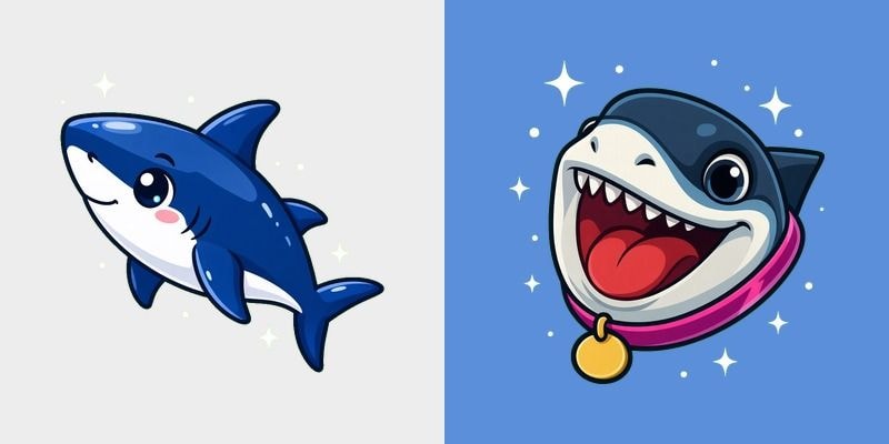Bright Land Shark Cursor cursor preview
