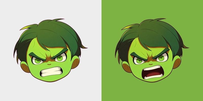 Bright Lime Rage Cub Cursor cursor preview