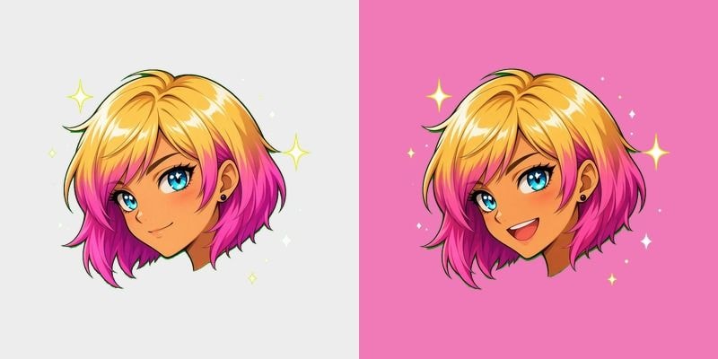 Bright Pink Blonde Cursor cursor preview