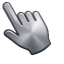Brushed Silver Metal Cursor pointer cursor