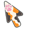 Calico Paw Cursor default cursor