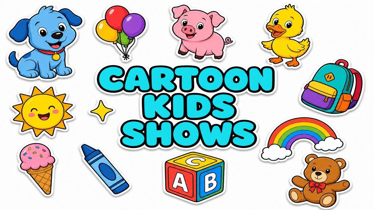 Cartoon Kids Shows custom cursor collection preview