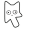 Cat Head Doodle Cursor default cursor