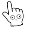 Cat Head Doodle Cursor pointer cursor